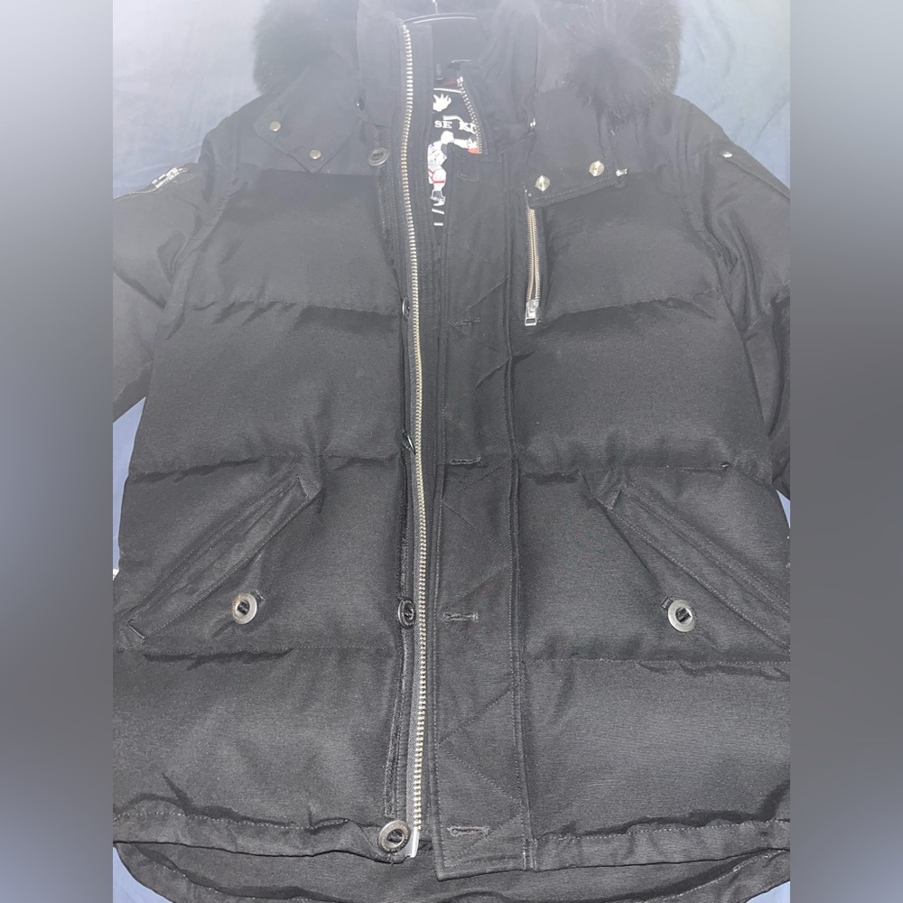 Men's 3Q Puffer Jacket Shearling Trim